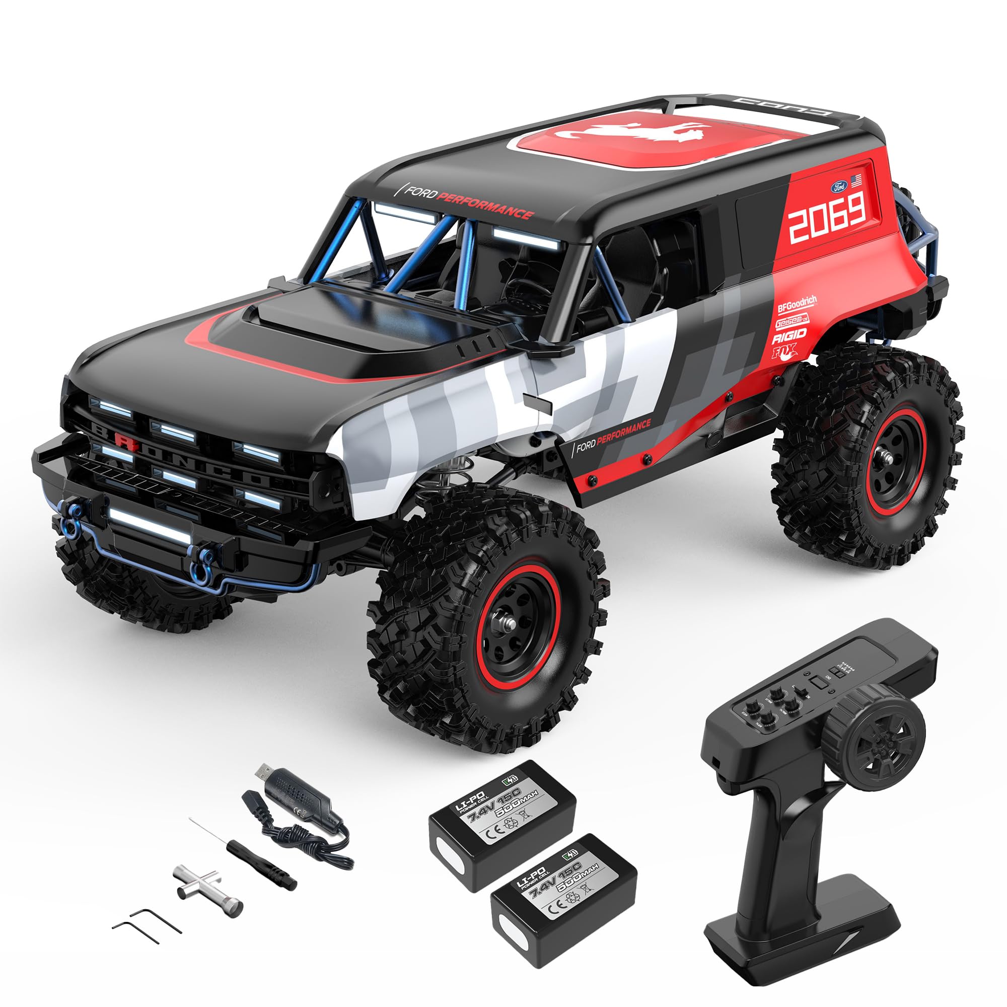 【技適認証済】MJX H18P 1/18 ブラシレス 4WDクローラー Amazon.co.jp: MJXRC H18P 1/18ラジコンクローラー フォードBronco公認